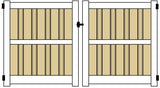 SHADOW BOX 5 FT DOUBLE GATE
