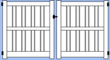 SHADOW BOX 5 FT DOUBLE GATE