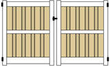SHADOW BOX 6 FT DOUBLE GATE