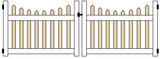 LIBERTY 4 FT DOUBLE GATE